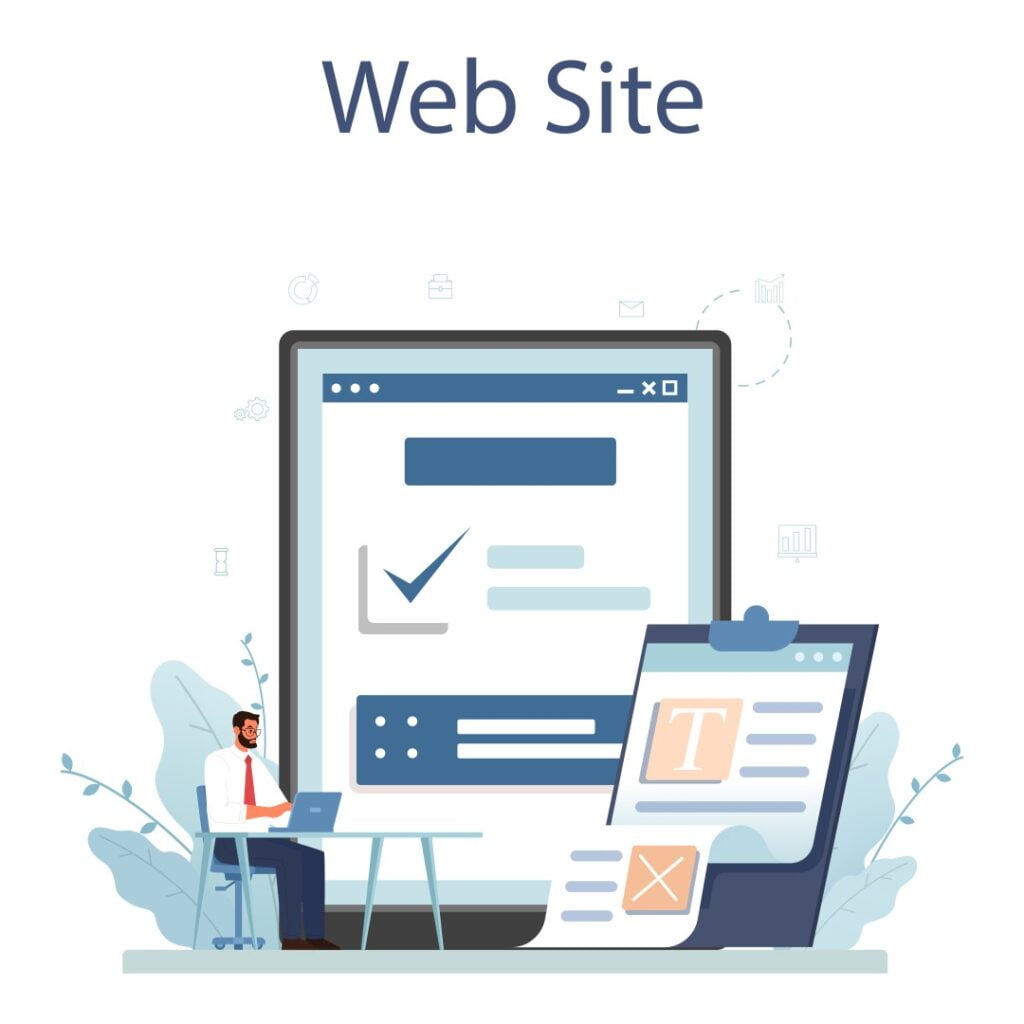 la maquette d'un site web présentée pour réaliser un devis